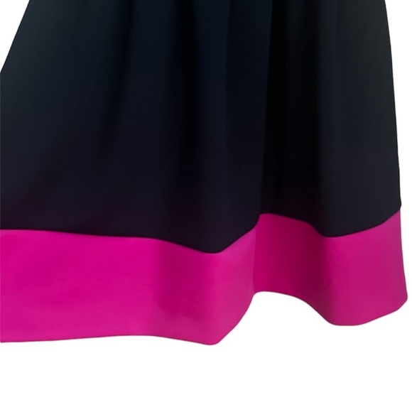 Vince Camuto Navy blue/pink Fit and Flare Navy Scuba dress size 10 - Picture 7 of 11